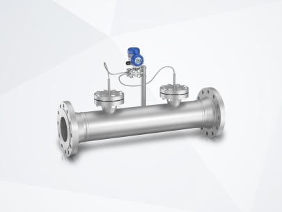 DP flowmeter with wedge flow element, DP transmitter and flush-mounted diaphragm seals