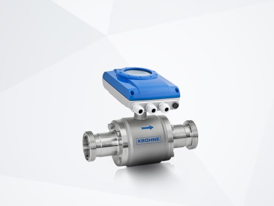 OPTIFLUX 6050 C Electromagnetic flowmeter – Versi kompak dengan housing aluminium dan sambungan higienis (DIN 11851)