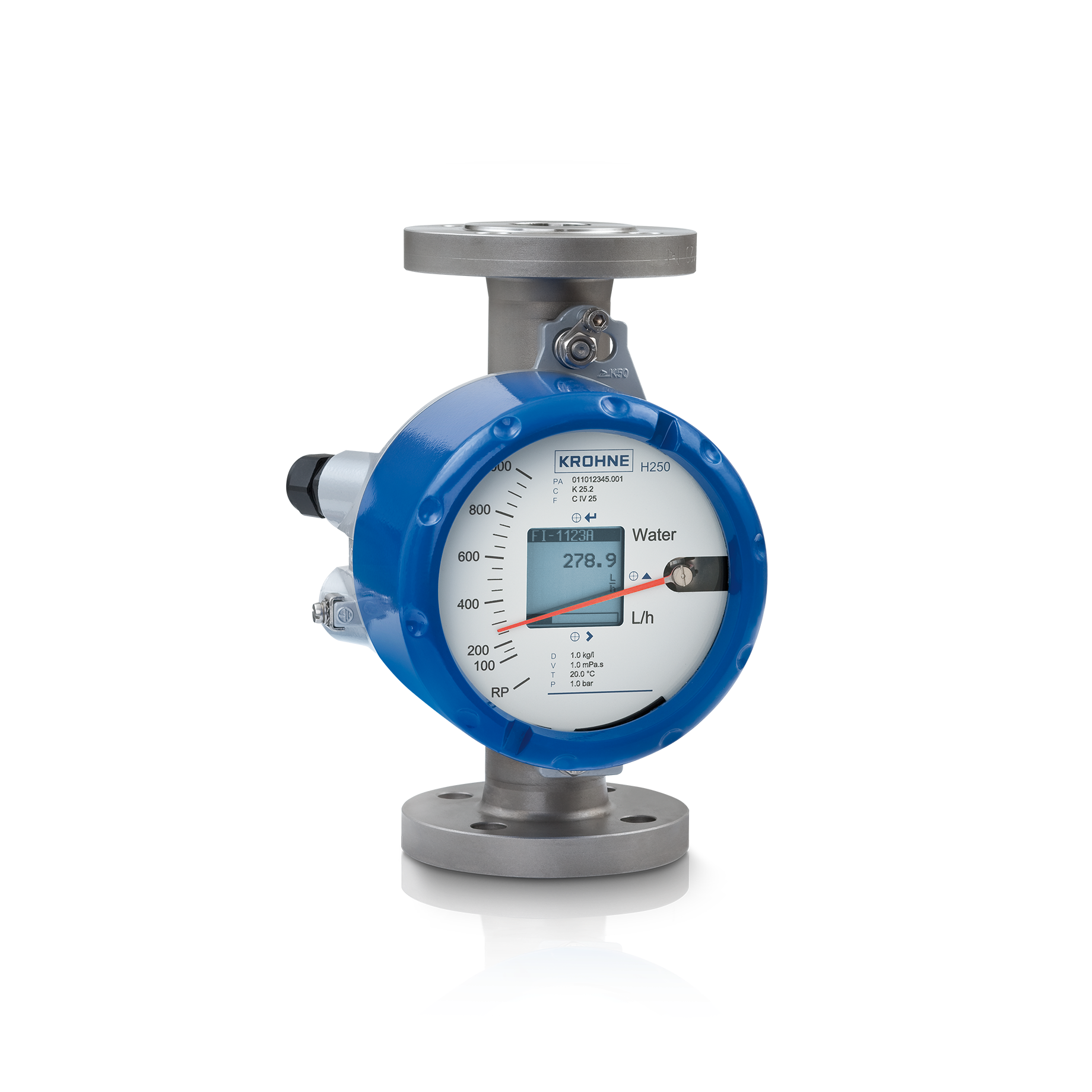 H250 M40 Standard H250 M40 Variable area flowmeter – Standard version with flange