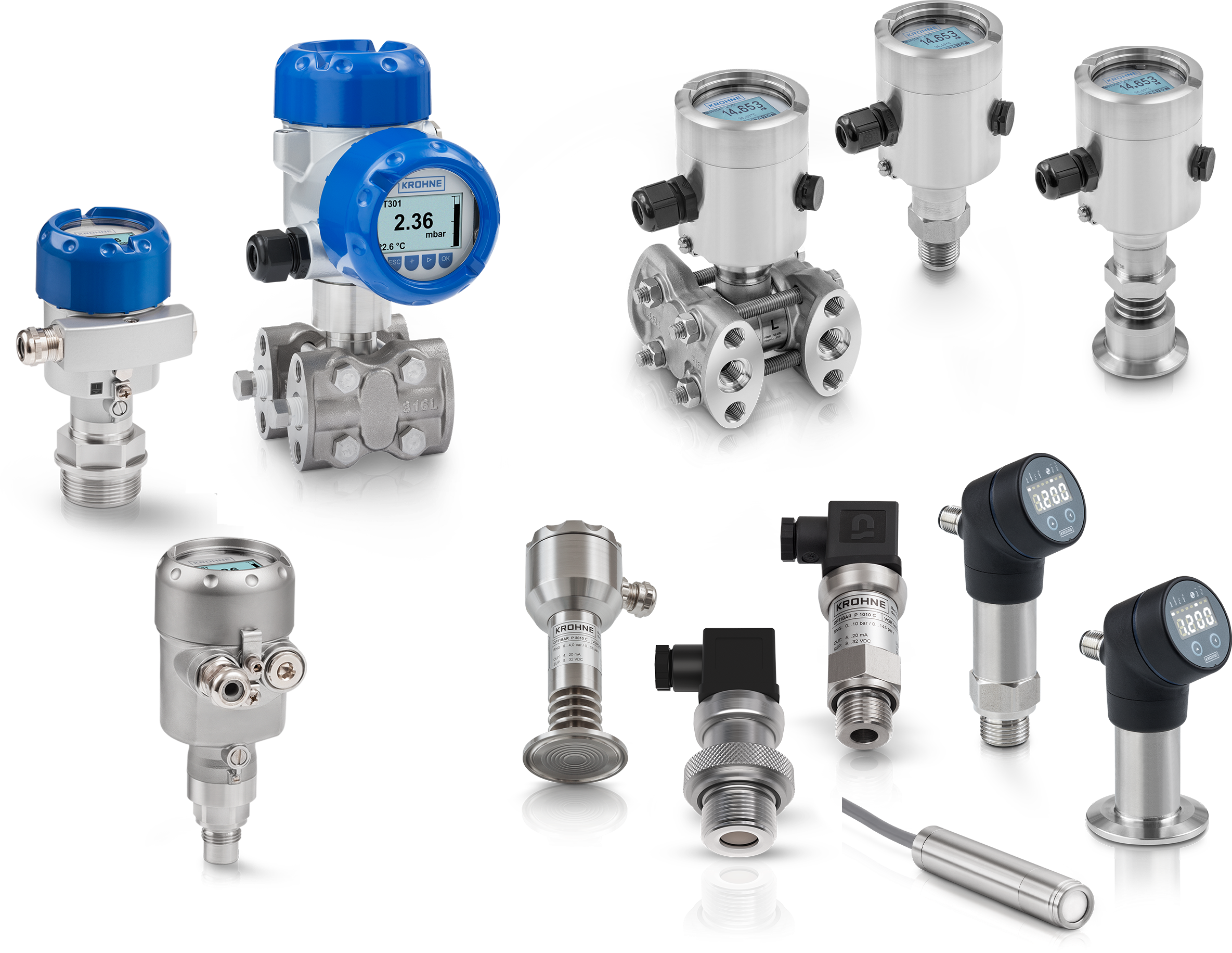 Pressure transmitters A collection of pressure transmitters from KROHNE