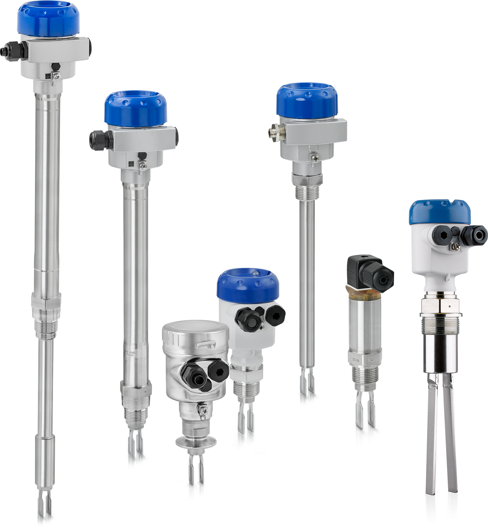 Interruptores de nivel vibratorios A collection of vibration level switches from KROHNE