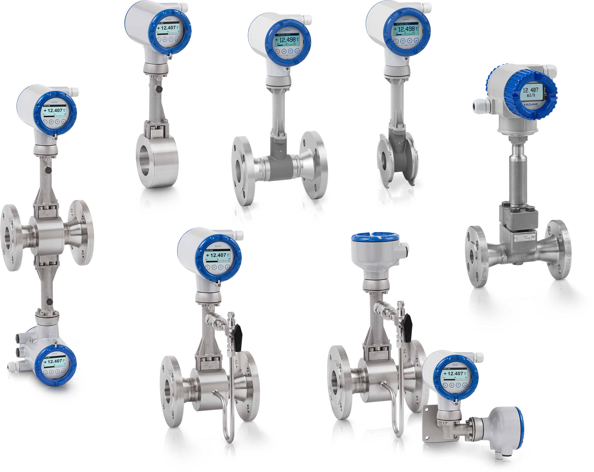 Caudalímetros Vortex A collection of vortex flowmeters from KROHNE