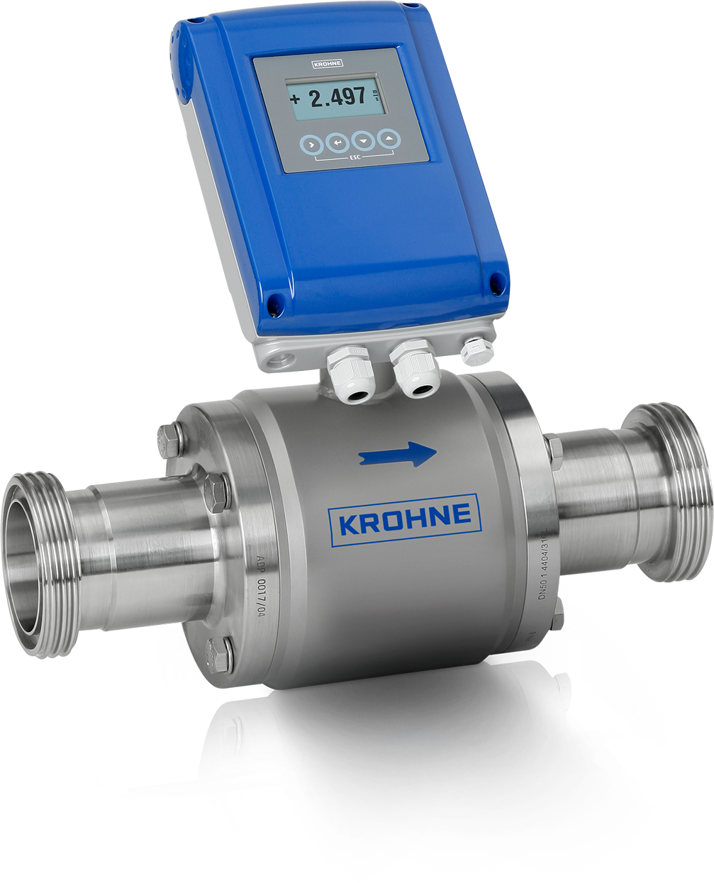OPTIFLUX 6100 OPTIFLUX 6100 C Electromagnetic flowmeter – Compact version with aluminium housing and hygienic connection (DIN 11851)