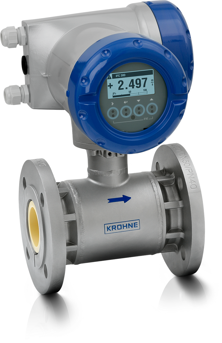 OPTIFLUX 7300 OPTIFLUX 7300 C Electromagnetic flowmeter – With compact aluminium housing and flange