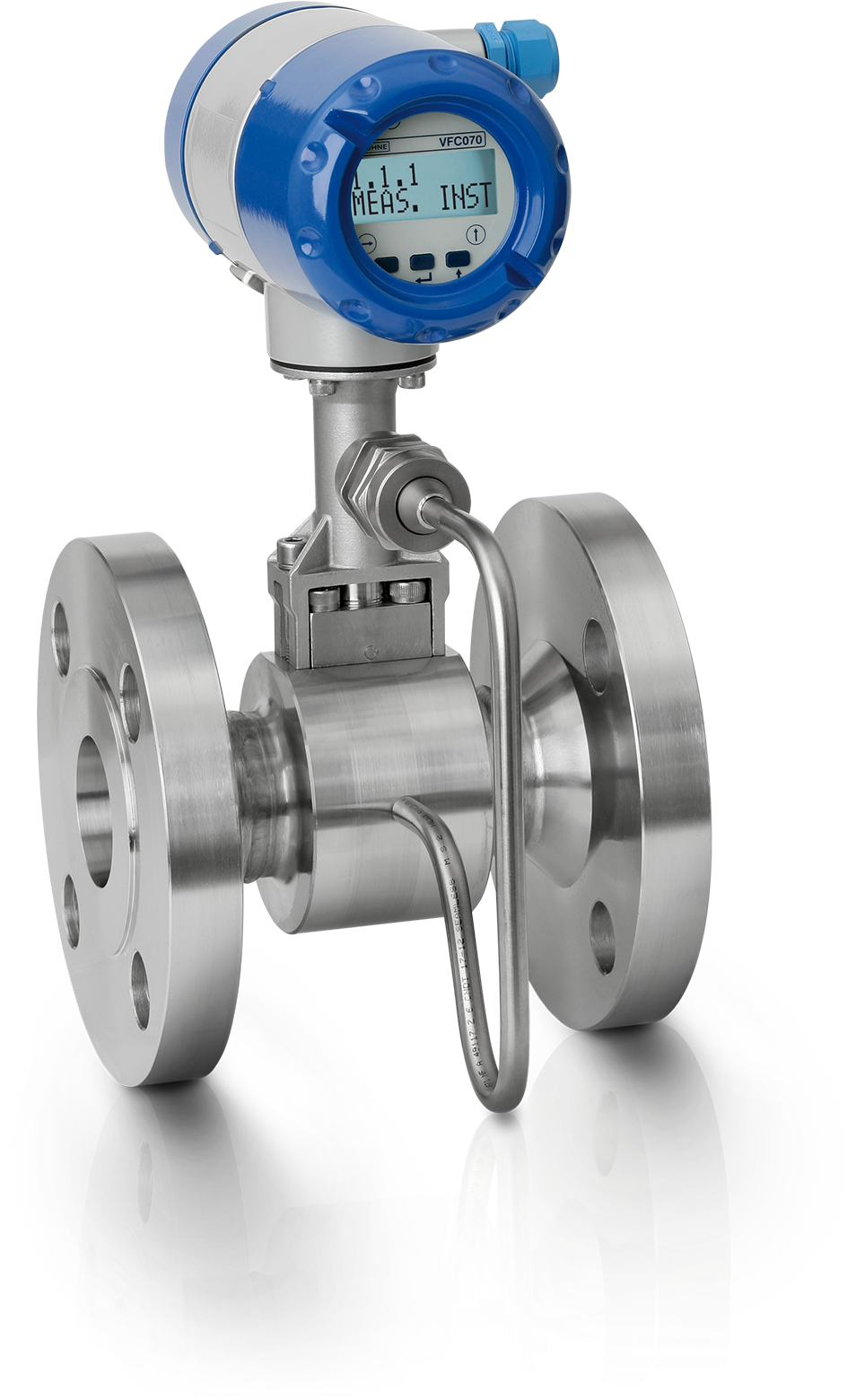 OPTISWIRL 4070 OPTISWIRL 4070 C Vortex flowmeter – Compact version with integrated pressure / temperature compensation and flange