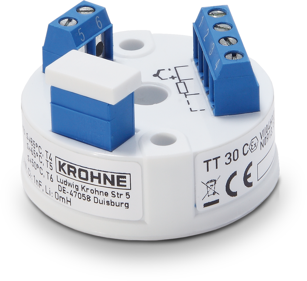 OPTITEMP TT 30 C Head-mounted temperature transmitter OPTITEMP TT 30 C Ex – Intrinsically safe version