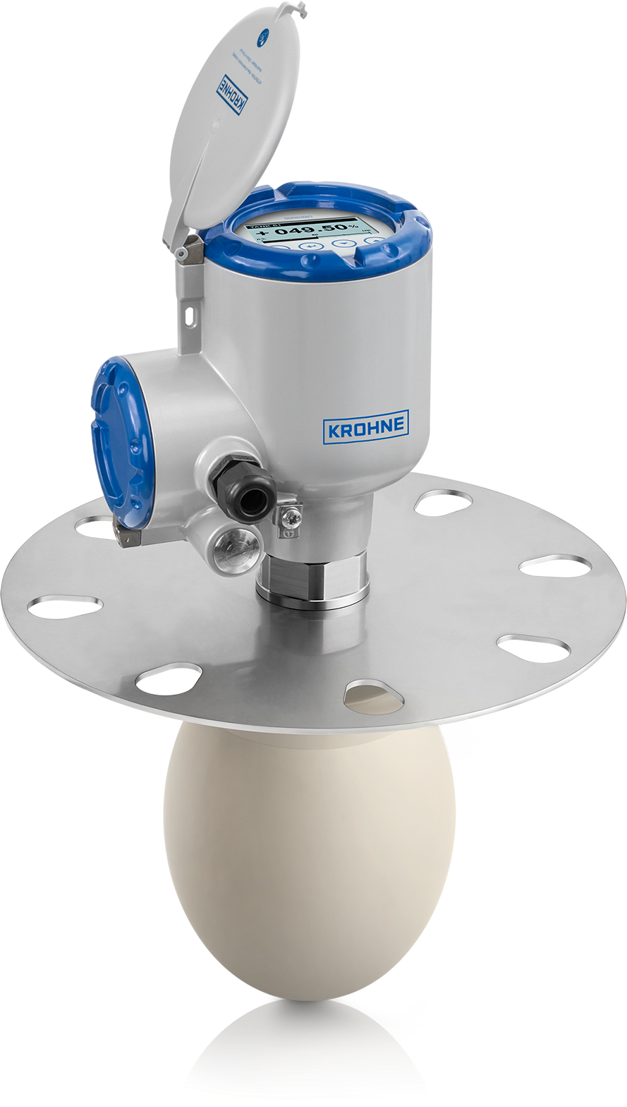 OPTIWAVE 6400 Radar (FMCW) level transmitter – Version with Drop antenna and low-pressure flange