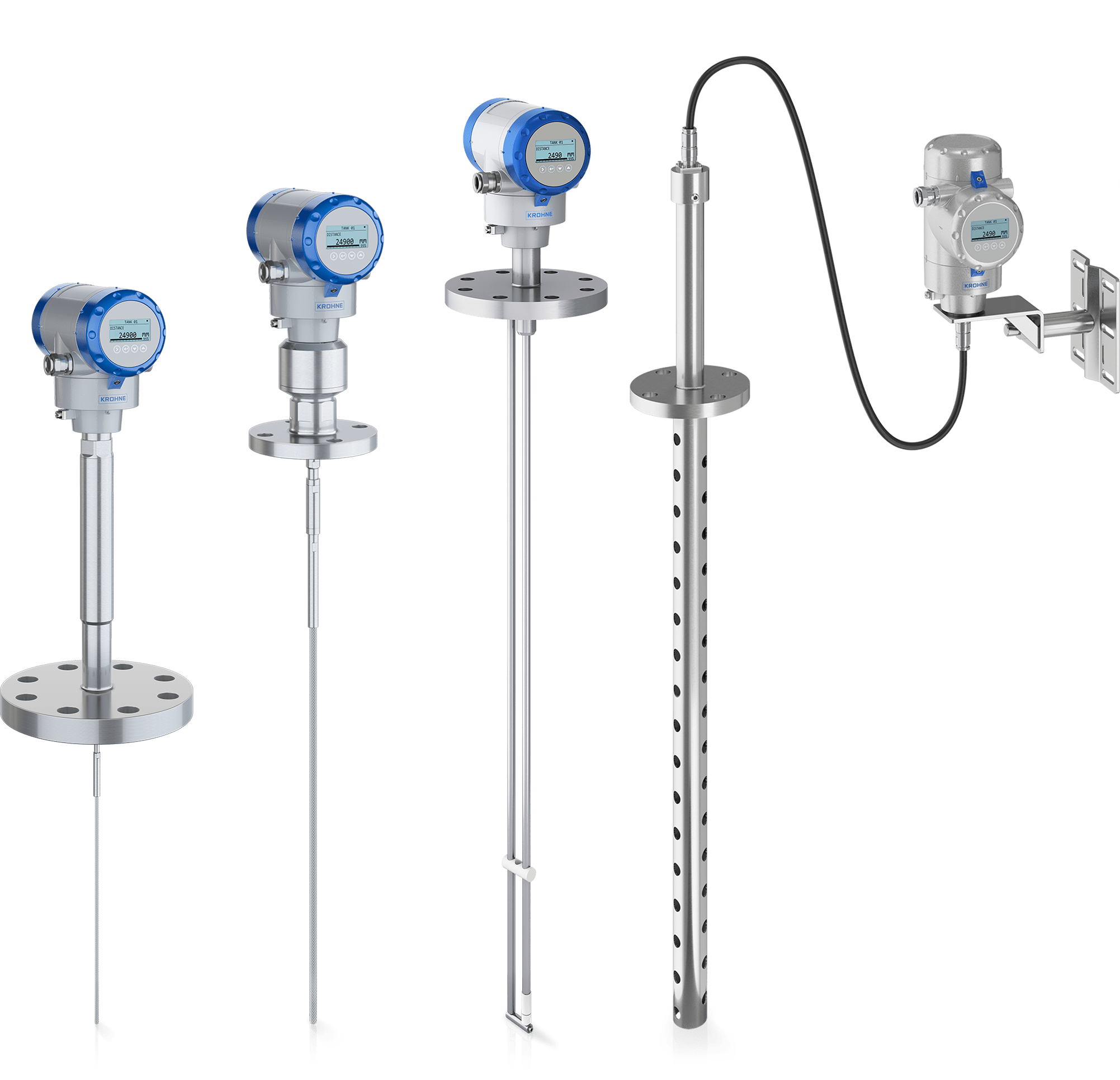 Рефлекс-радарные (TDR) уровнемеры A collection of guided radar (tdr) level transmitters from KROHNE
