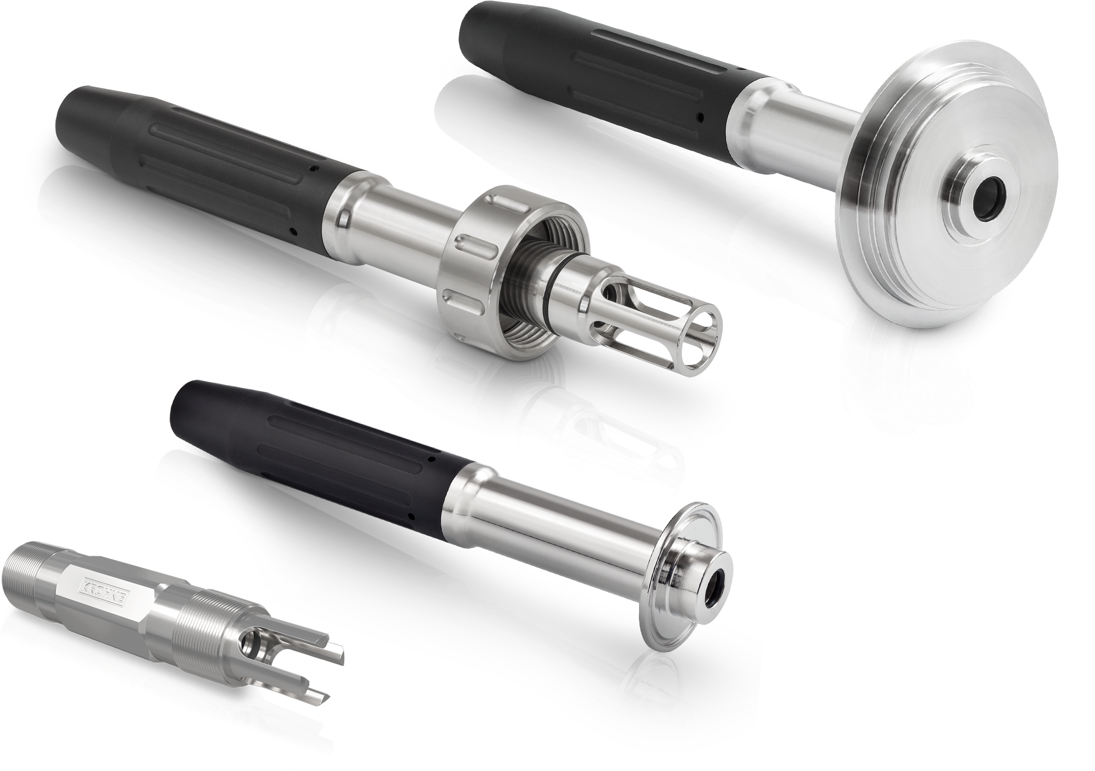 Einbauarmaturen für die Prozessanalytik A collection of insertion assemblies for process analytics from KROHNE