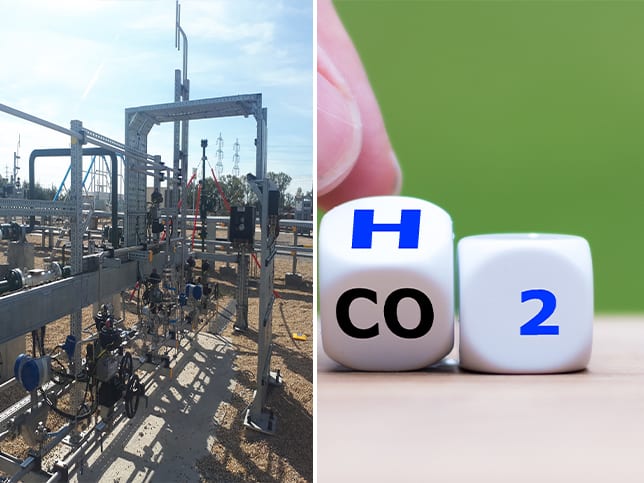 Flow measurement of green hydrogen at a power-2-gas plant (P2G) Flow measurement of green hydrogen at a power-2-gas plant (P2G)